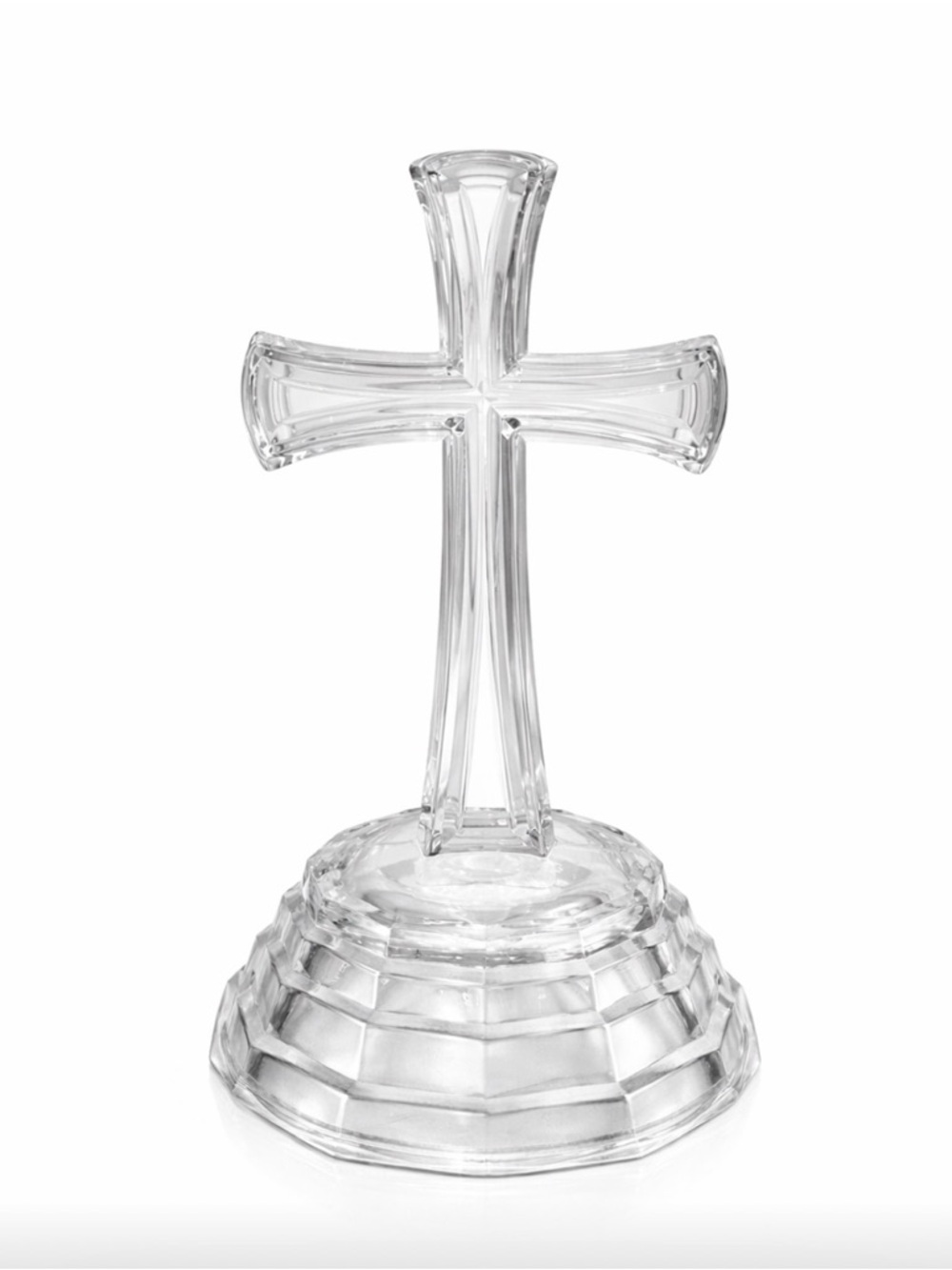 Vintage DePlomb Lead Crystal Cross
